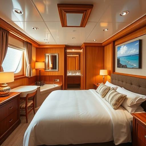 Imagen de una Cabina Deluxe con cama doble y ba&ntilde;o privado